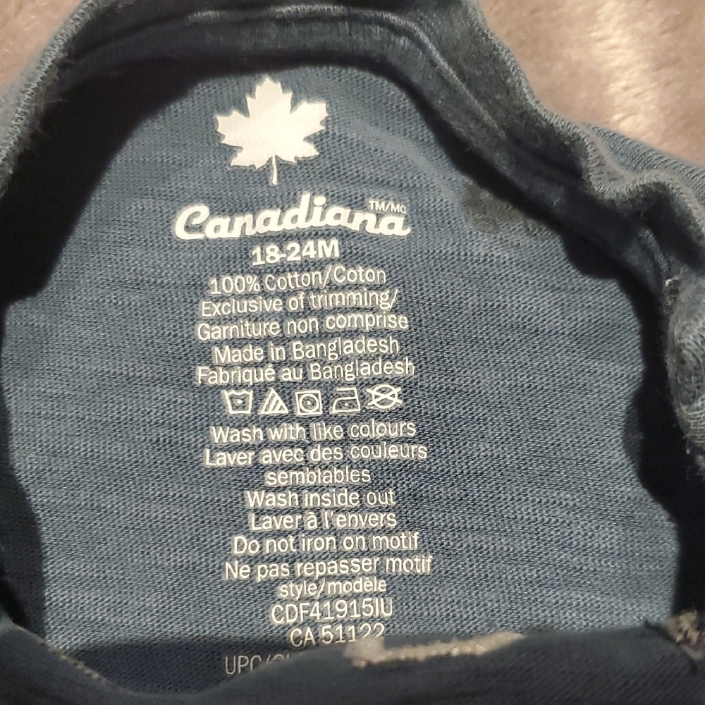 Kids Canada Maple Leaf T-Shirt Set - Blue & Red - Picture 3 of 8